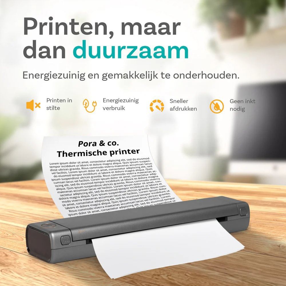 Pora&co Thermodrucker A4, grau