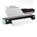 Pora&co Imprimante thermique A4, noir/vert