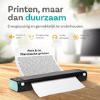 Pora&co Imprimante thermique A4, noir/vert