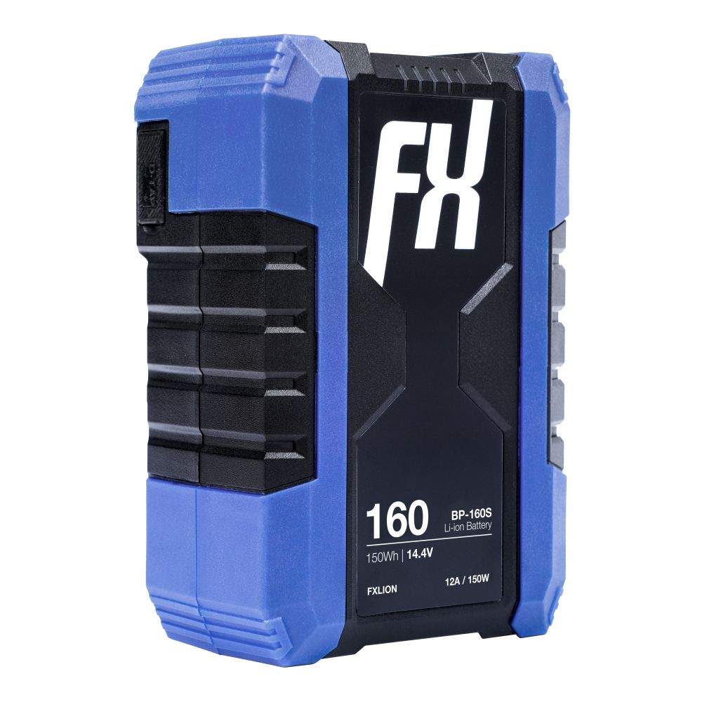 Fxlion BP160S Cool Black V-Mount Battery, 14.4V, 150Wh with USB, D-Tap