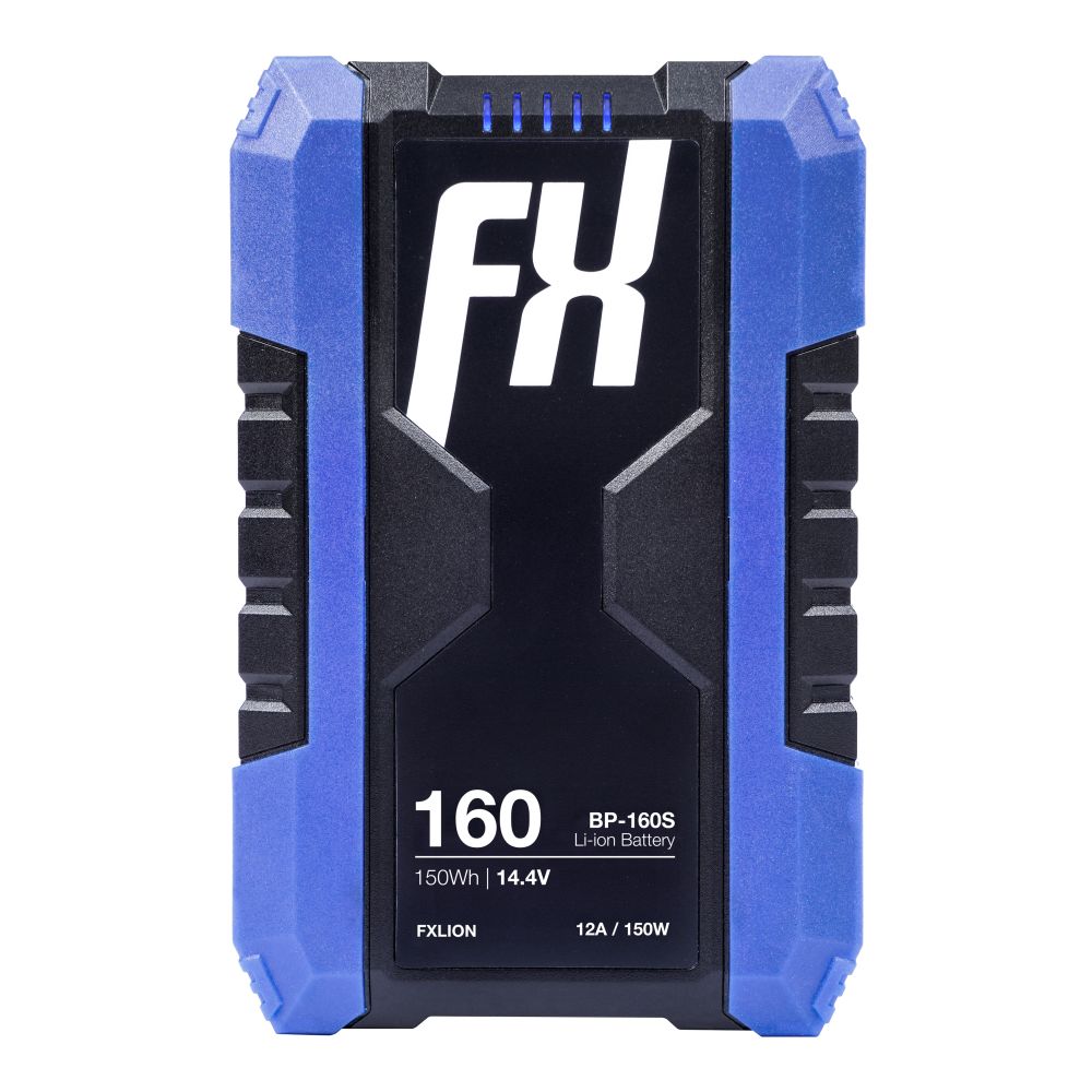 Fxlion BP160S Cool Black V-Mount Battery, 14.4V, 150Wh with USB, D-Tap