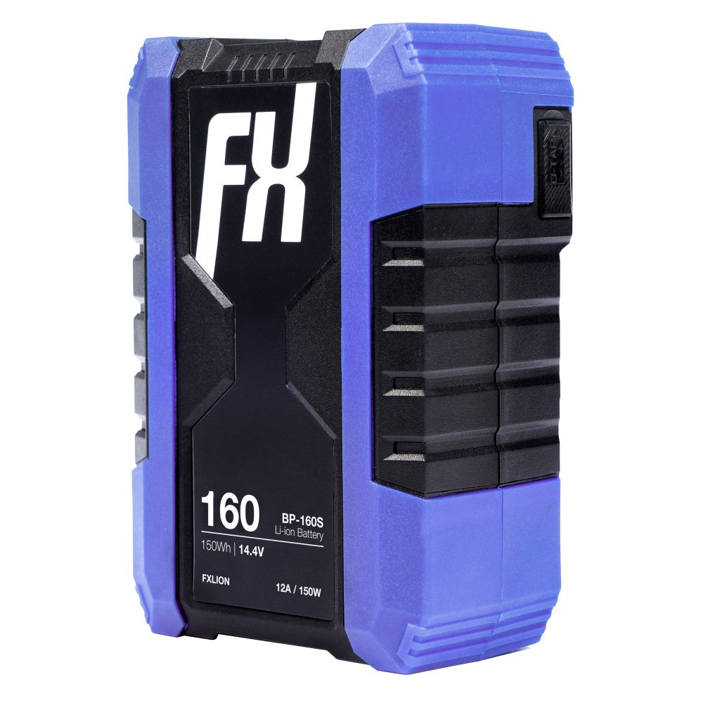 Fxlion BP160S Cool Black V-Mount Battery, 14.4V, 150Wh with USB, D-Tap