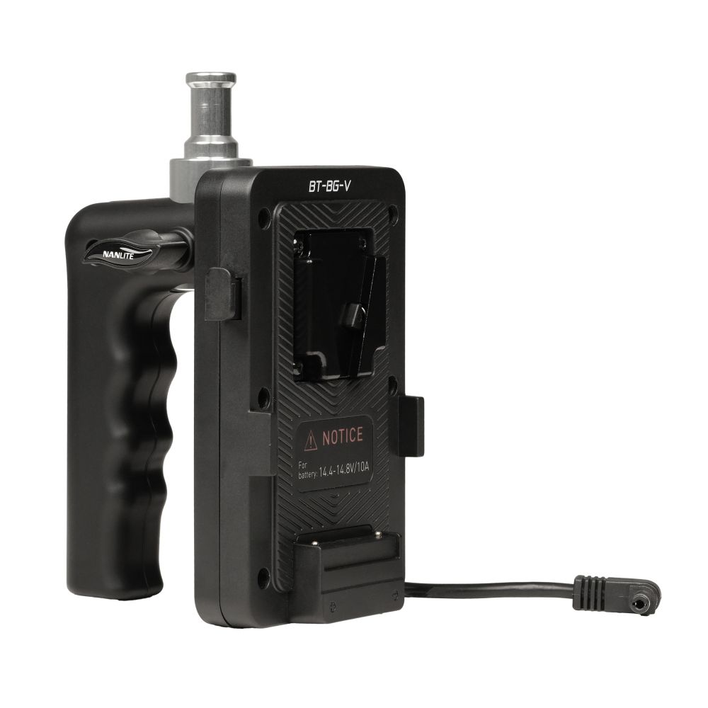 Nanlite V-Mount Batteriegriff mit DC-Anschluss