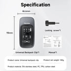 Telesin Backpack clip for GoPro, magnetic