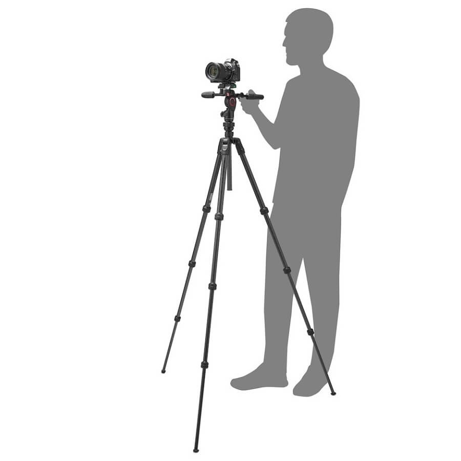 Manfrotto Befree GT PRO 3-Way Trépied en carbone