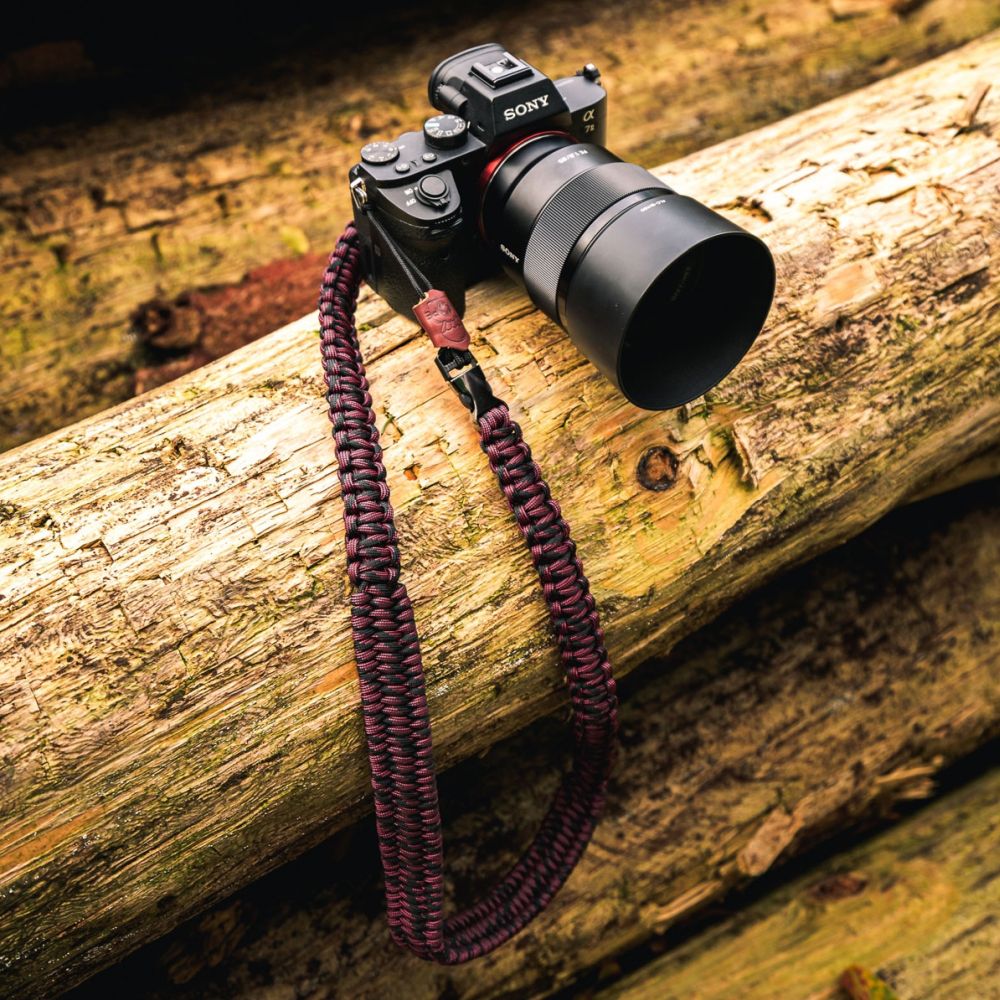 C-Rope Traveler Sangle d'appareil Photo Red Dots, 125cm Paracord