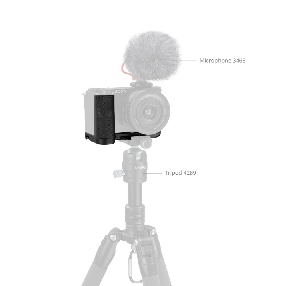 SmallRig 4778 L-Shape Mount Plate with Silicone Handle for Sony ZV-E10II