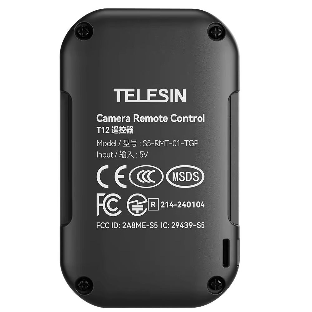 Telesin Télécommande Bluetooth V2 pour GoPro 12/11/10/9/8/Max