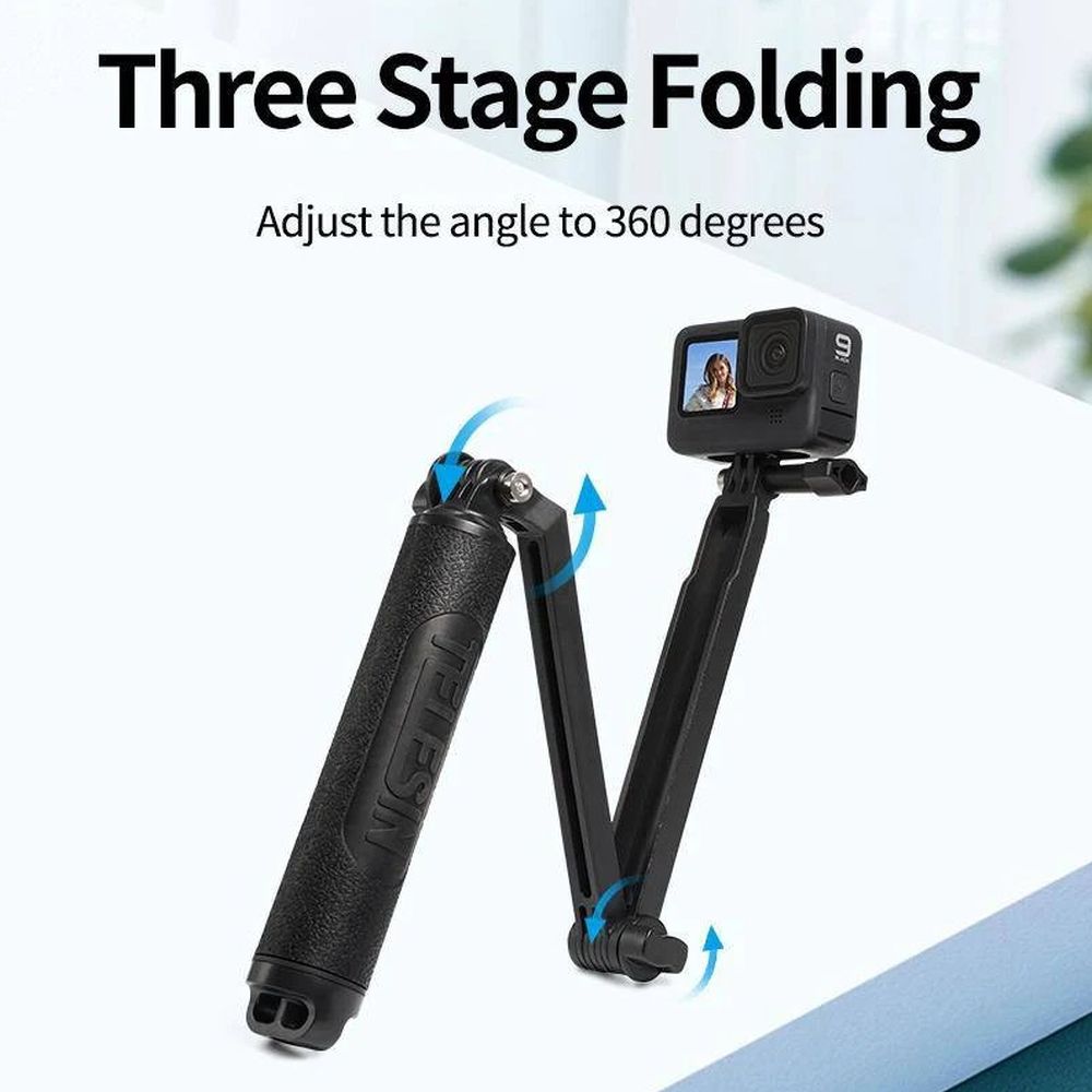 Telesin Selfie Stick 90cm mit Stativ für GoPro & Smartphone