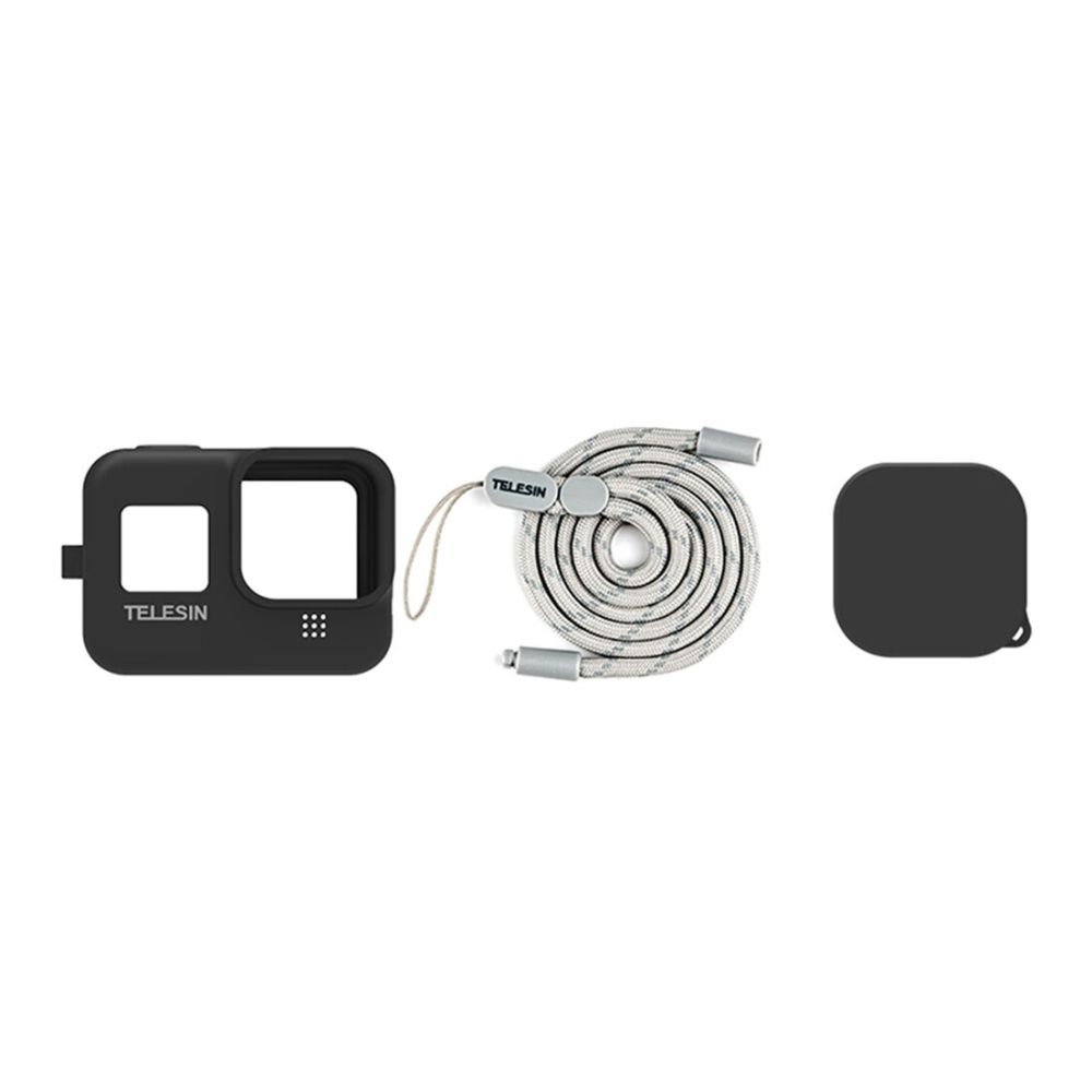 Telesin Schutzhülle Silikon, schwarz für GoPro 8