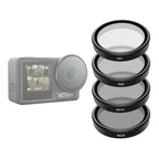 Telesin CPL+ND8/16/32 Objektivfilter Kit 4er-Pack Osmo Action 3/4