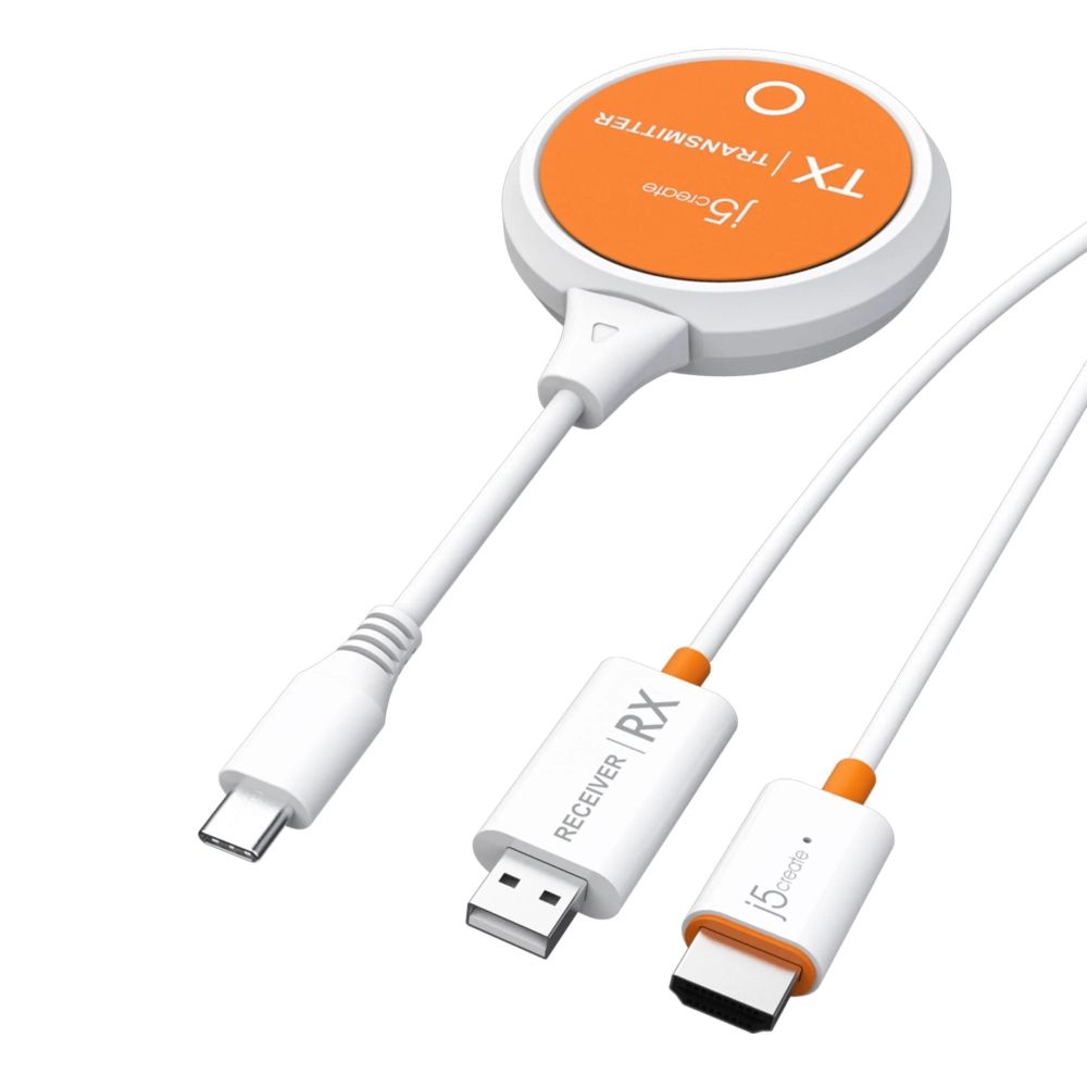 j5create ScreenCast USB-C sans Fil Display HDMI Téléconvertissuers / Extenseurs (Prolongateur HDMI pour Écran sans Fil)