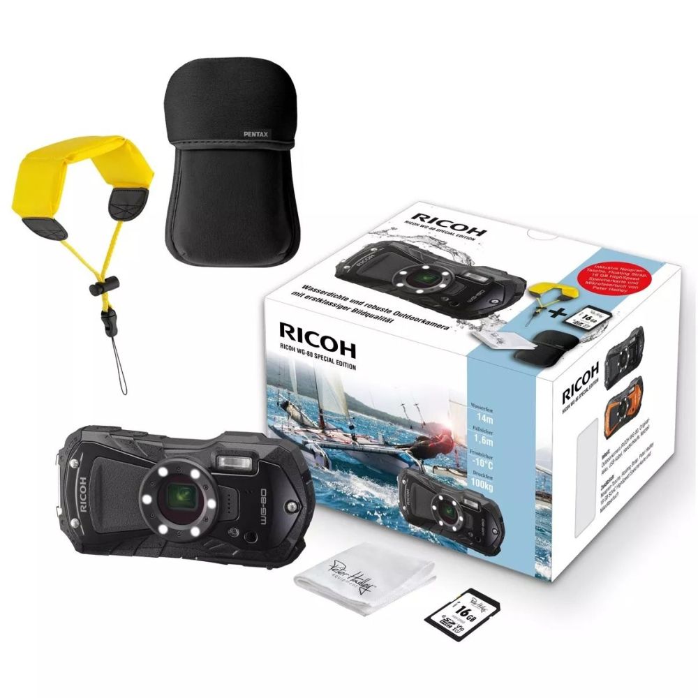 Ricoh WG-80 Special Edition mit Akku, schwarz