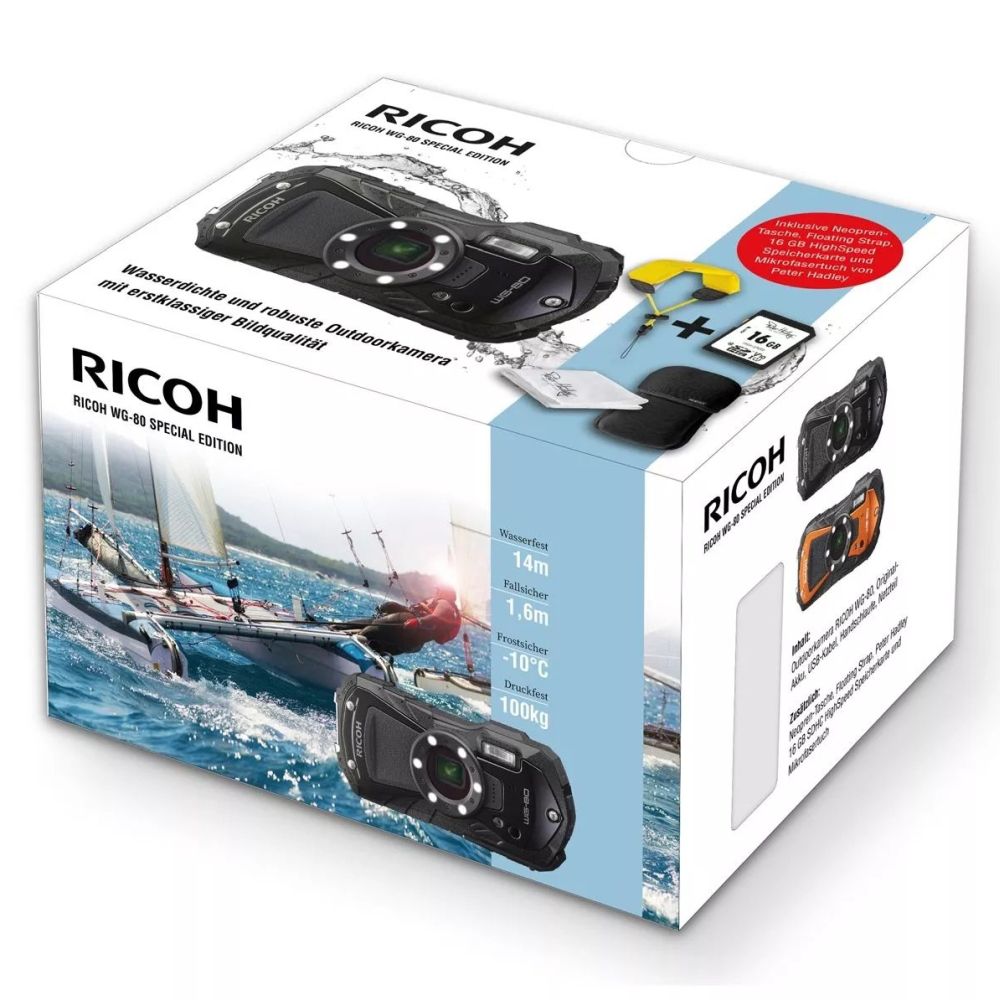 Ricoh WG-80 Special Edition mit Akku, schwarz