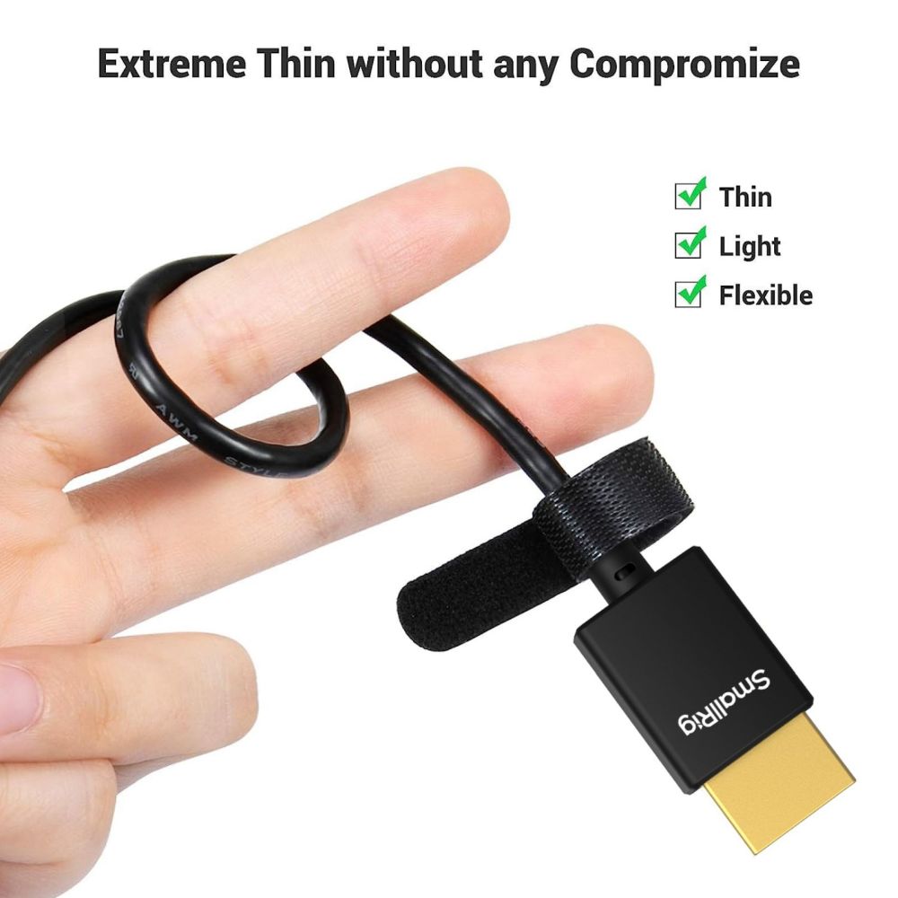 SmallRig Ultra-Slim 4K HDMI Datenkabel (A zu A) (100cm) 4794