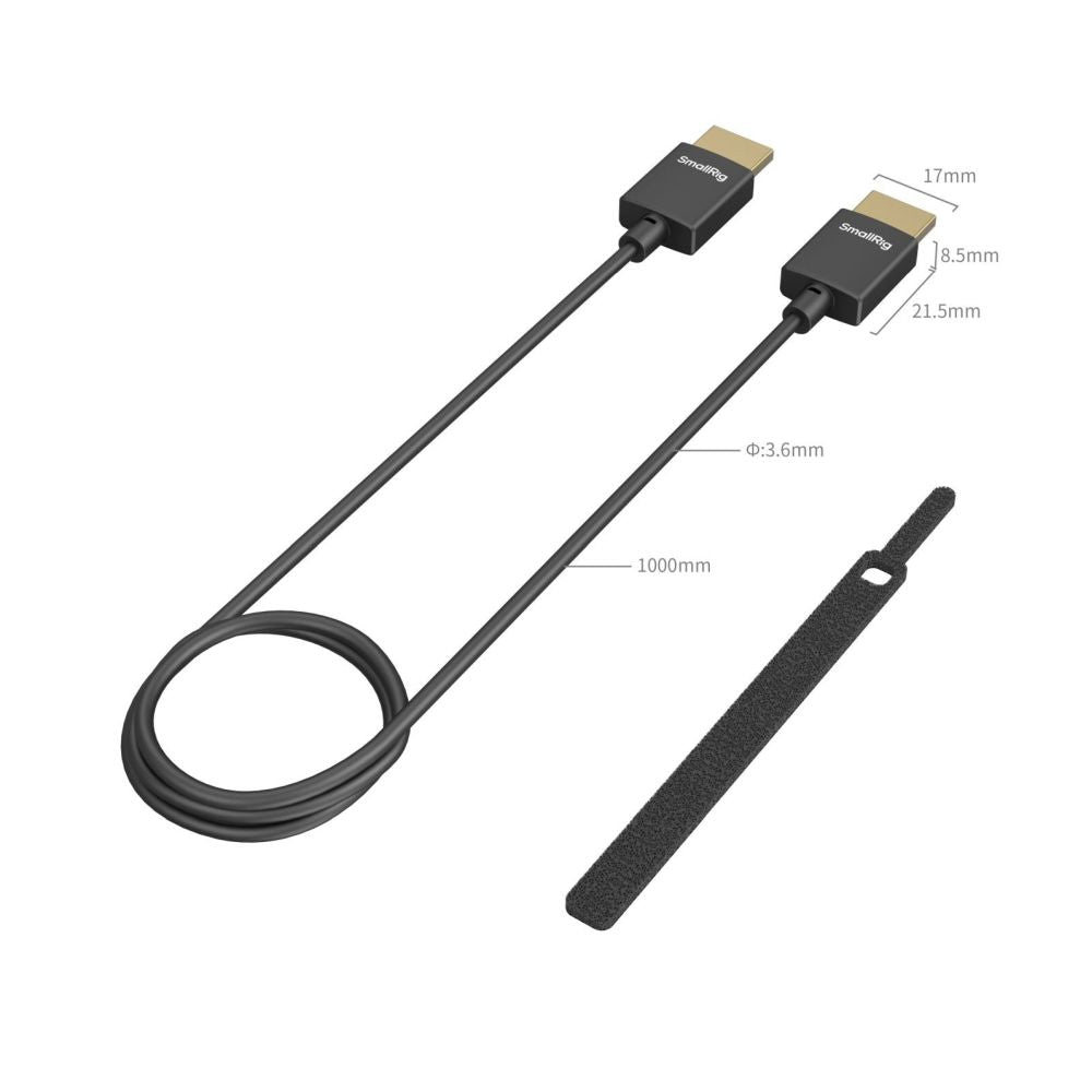 SmallRig Ultra-Slim 4K HDMI Datenkabel (A zu A) (100cm) 4794