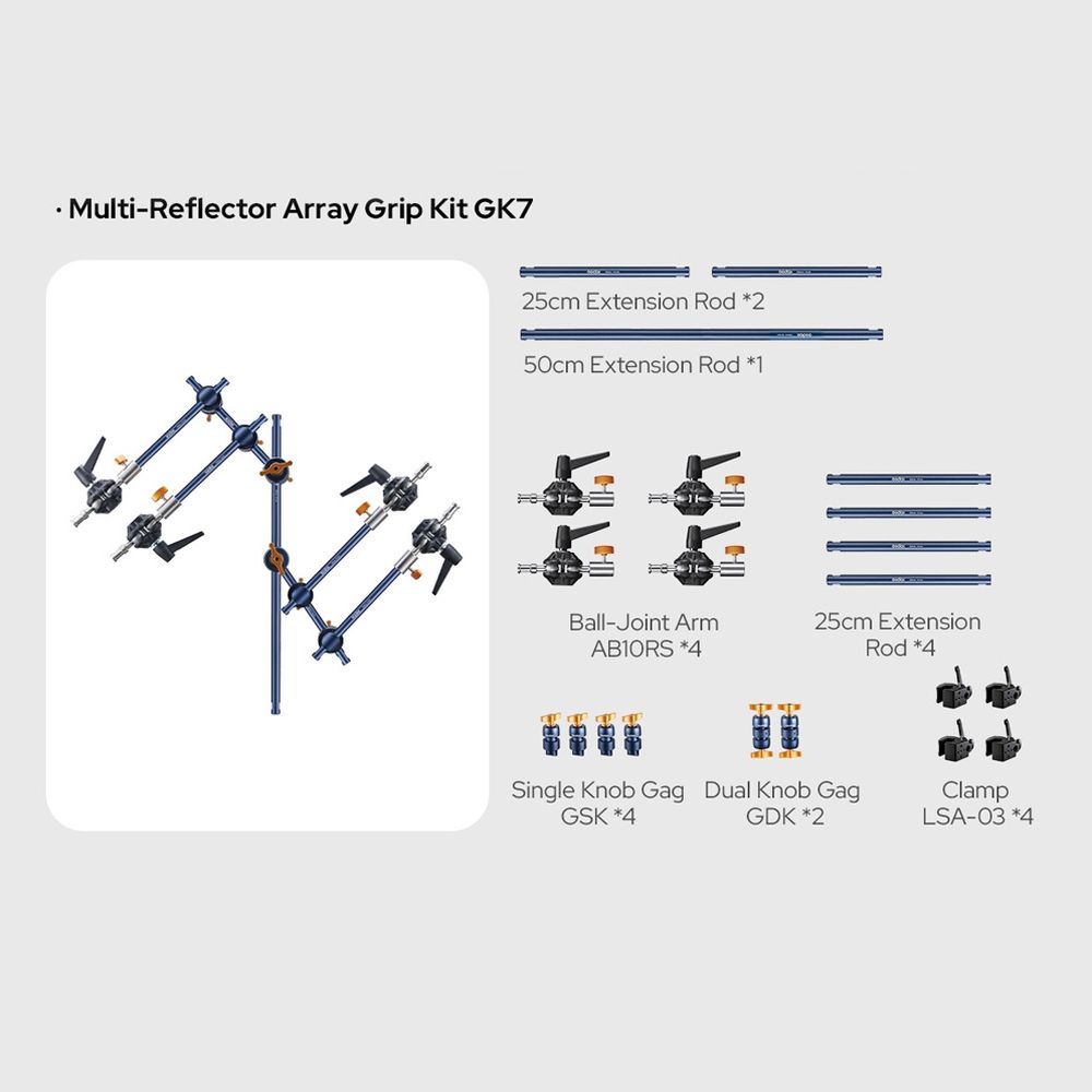 Godox GK7 Multi Réflecteur Array Poignée Kit pour LiteFlow