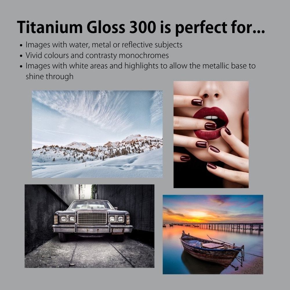 PermaJet PJ24912 Titanium Gloss Metallic A4 25 Feuilles