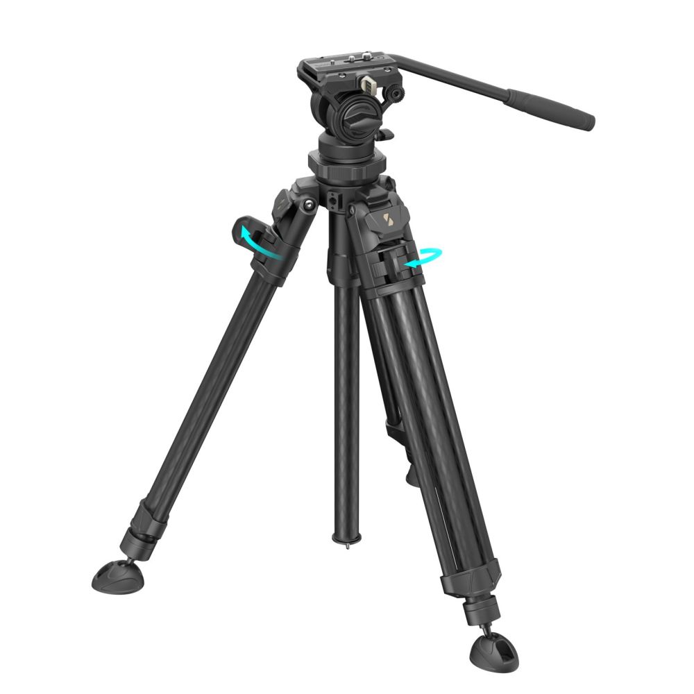 SmallRig Lightweight Video Carbon Fiber Dreibeinstativ Kit AD-50 Pro 4420