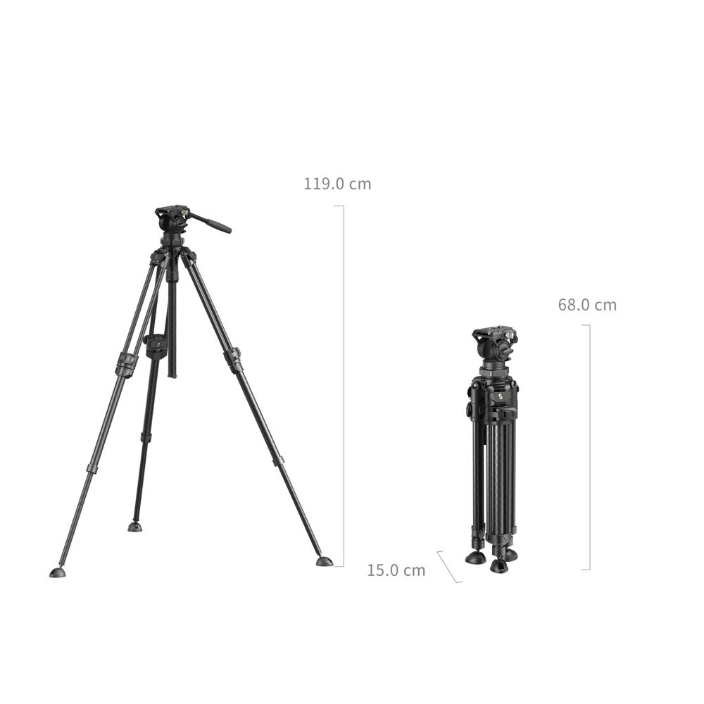 SmallRig Lightweight Video Carbon Fiber Dreibeinstativ Kit AD-50 Pro 4420