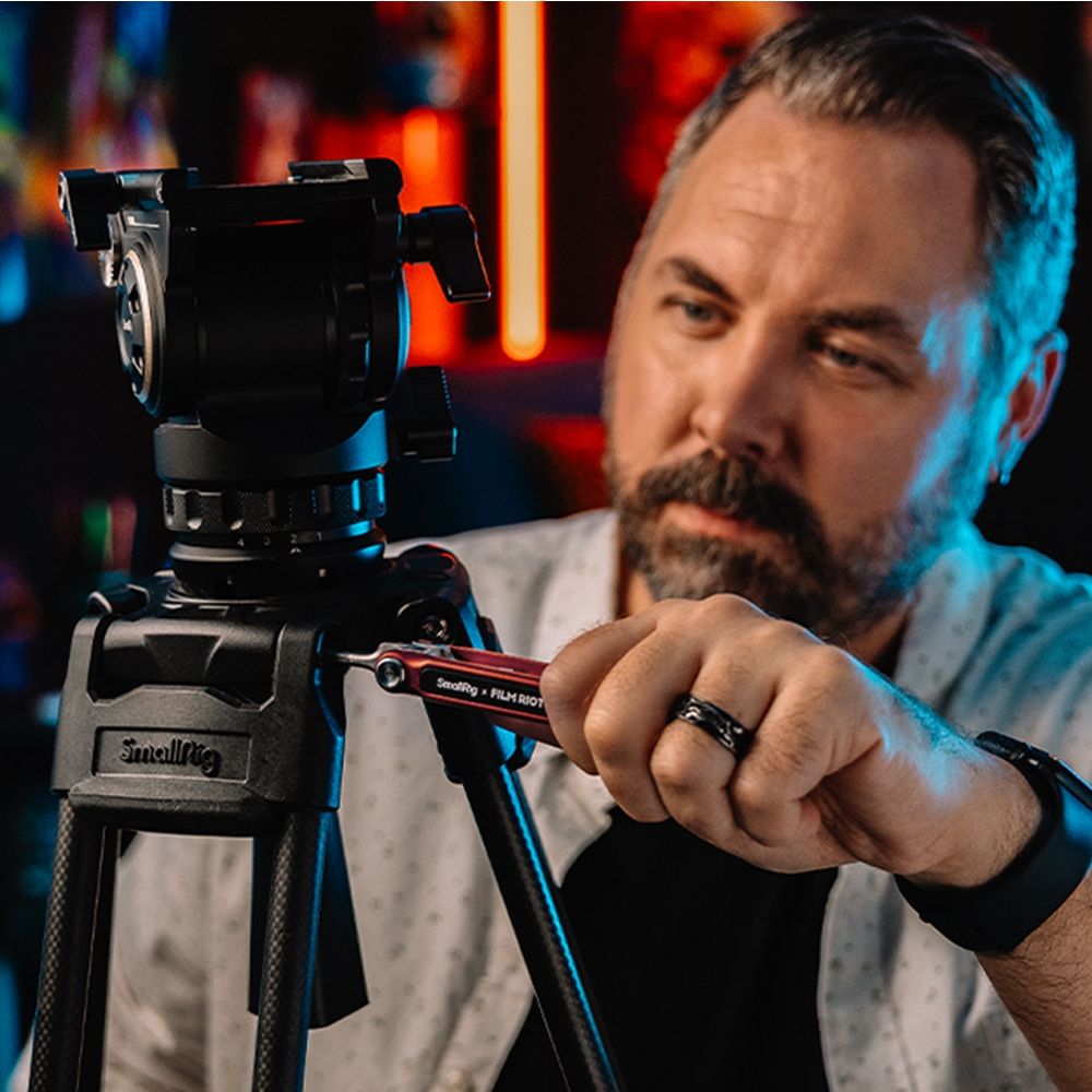 SmallRig x FILM RIOT Jeu de clés pliantes 7 en 1 avec positionnement à angles multiples (rouge) 4811