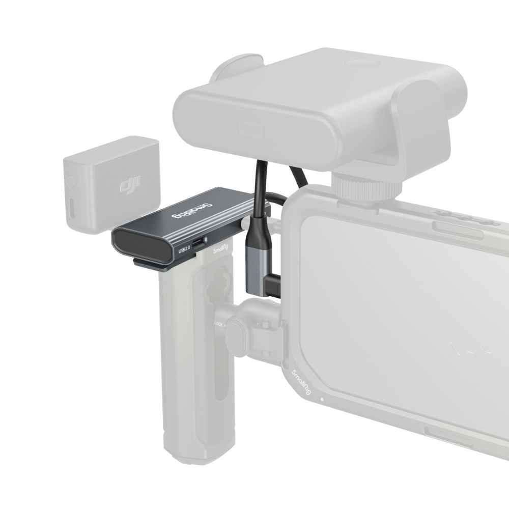 SmallRig Hub USB-C 4-en-1 PD 100W / USB-C 3.1 / USB-C 2.0 avec adaptateur audio x 2 4598