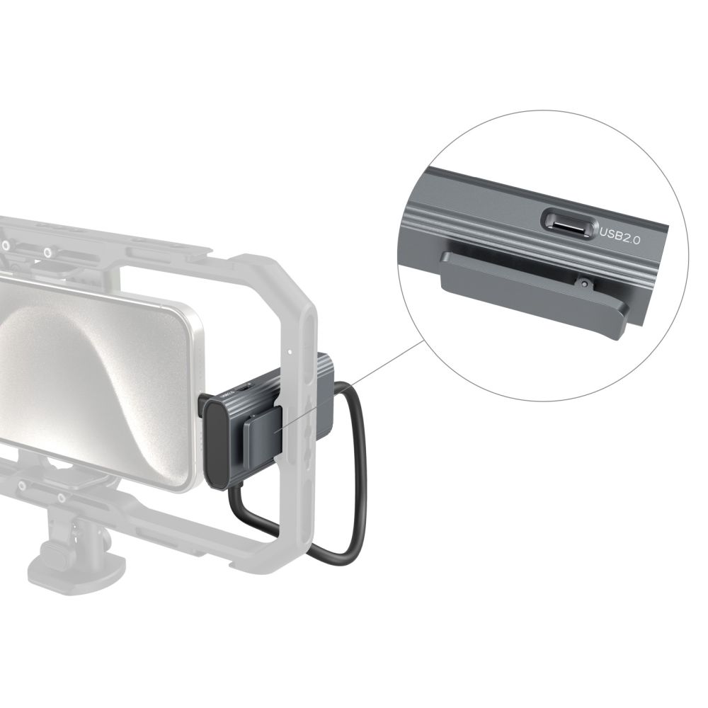 SmallRig Hub USB-C 4-en-1 PD 100W / USB-C 3.1 / USB-C 2.0 avec adaptateur audio x 2 4598