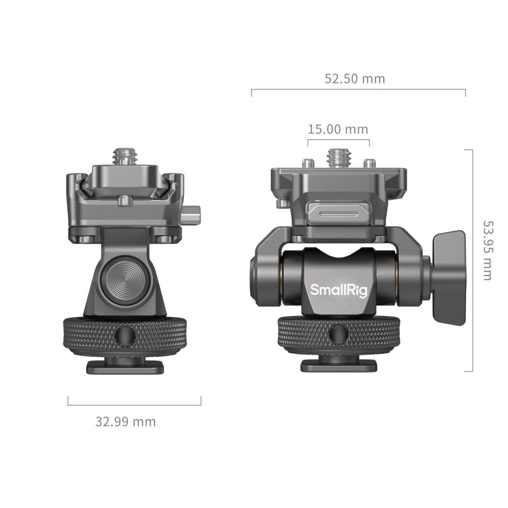 SmallRig HawkLock Support de moniteur à dégagement rapide avec monture à sabot froid H21 4888