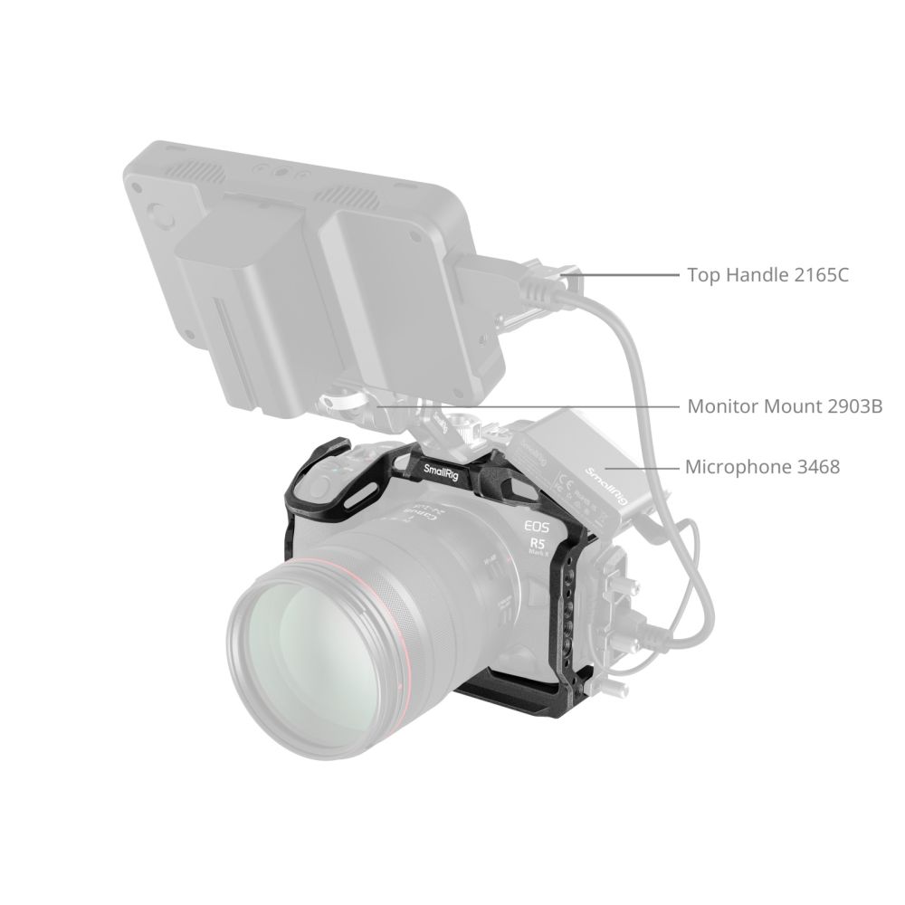 SmallRig "Noir Mamba" Cage pour Canon EOS R5 Mark II 4975