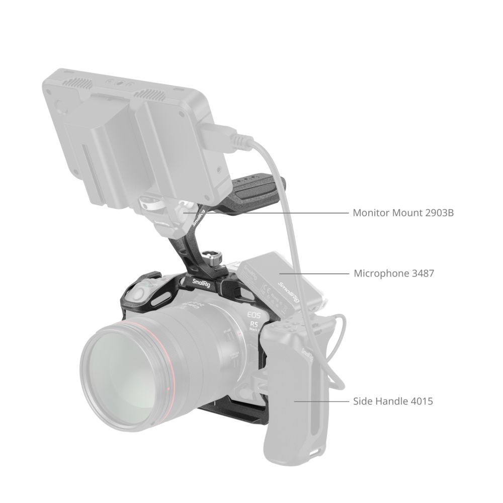 SmallRig Kit de Cage "Noir Mamba" pour Canon EOS R5 Mark II 4976