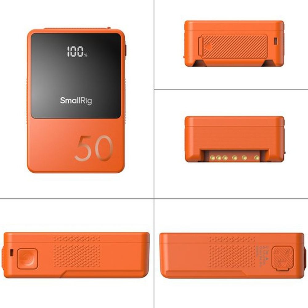 SmallRig 4871 VB50 mini V Mount Batterie orange