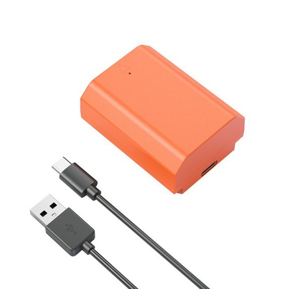 SmallRig 4969 NP-FZ100 USB-C Batterie Rechargeable pour Appareil Photo Orange