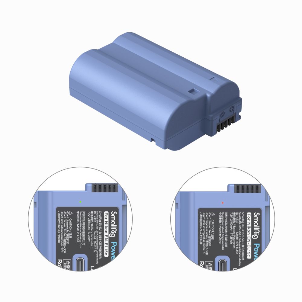SmallRig 4332B EN-EL15c USB-C wiederaufladbarer Kamera-Akku