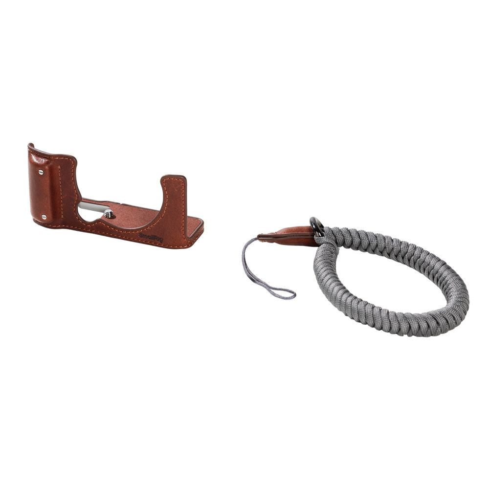 SmallRig 4880 Camera Leather Half Case Kit for Fujifilm X-M5 - Brown