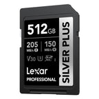 Lexar SD Argent Plus UHS-1 512 Go V30
