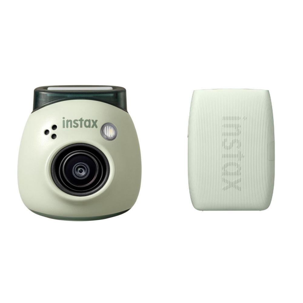 Fujifilm INSTAX PAL digital camera, Pistachio Green + printer mini Link 3, Sage Green