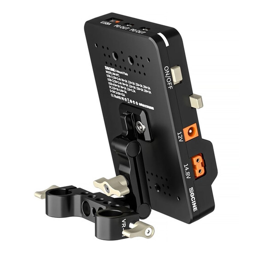 ZGCINE Plaque V-Mount Inclinable sur Tige de 15mm