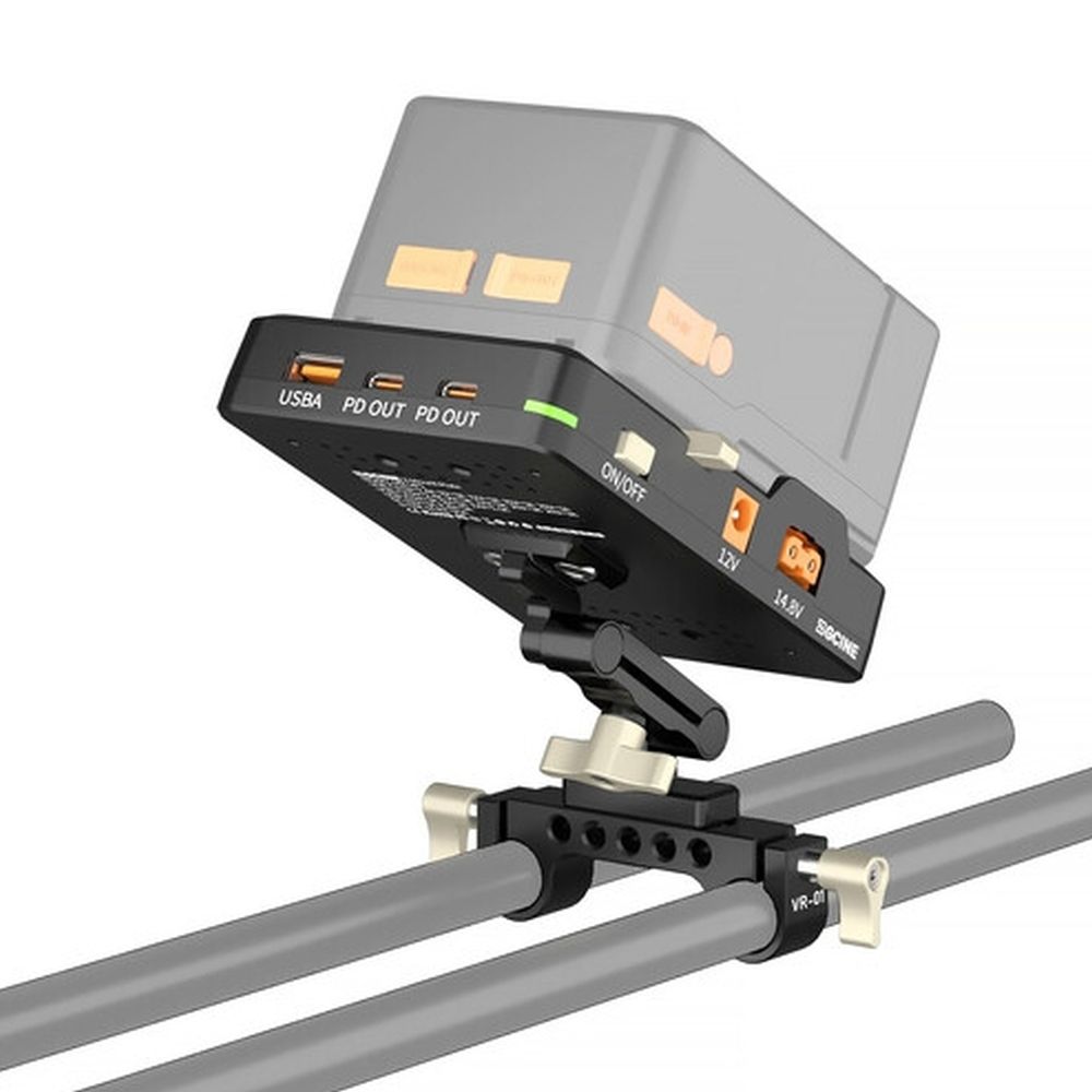 ZGCINE Plaque V-Mount Inclinable sur Tige de 15mm