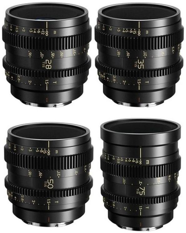Thypoch Full-Frame Cine Lens-4 Objektiv-Kit für Sony E-Mount (Simera-C 28/35/50/75mm T1.5)