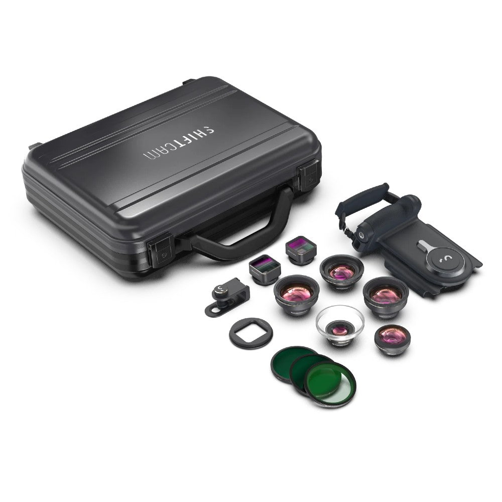 ShiftCam LensUltra Deluxe Kit ProGrip Starter Kit+Valise+Obj+Filtre OUTLET