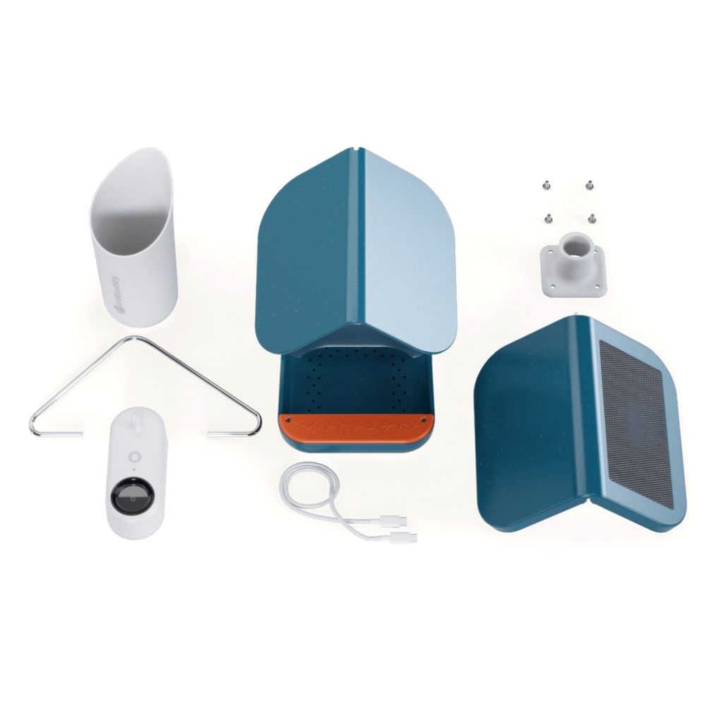 Bird Buddy 2.0 Mangeoire d'oiseaux intelligente avec panneau solaire