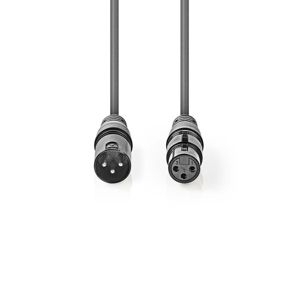 Nedis XLR 3 broches mâle-femelle 0.5m