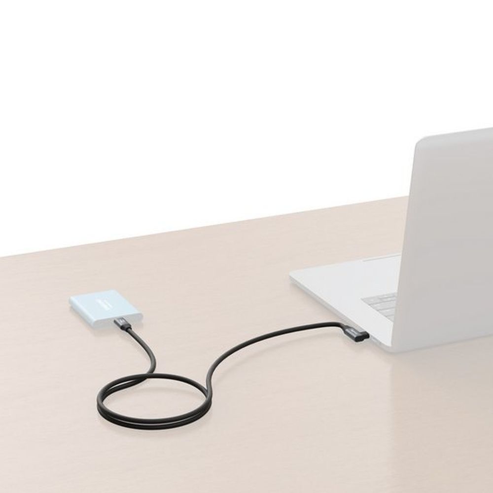 SmallRig 4791 USB-C (gerade) auf USB-C (abgewinkelt) Datenkabel (60cm / 23.6in)