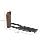 SmallRig 4802 L-förmiger Holzgriff für Nikon Z fc, schwarz