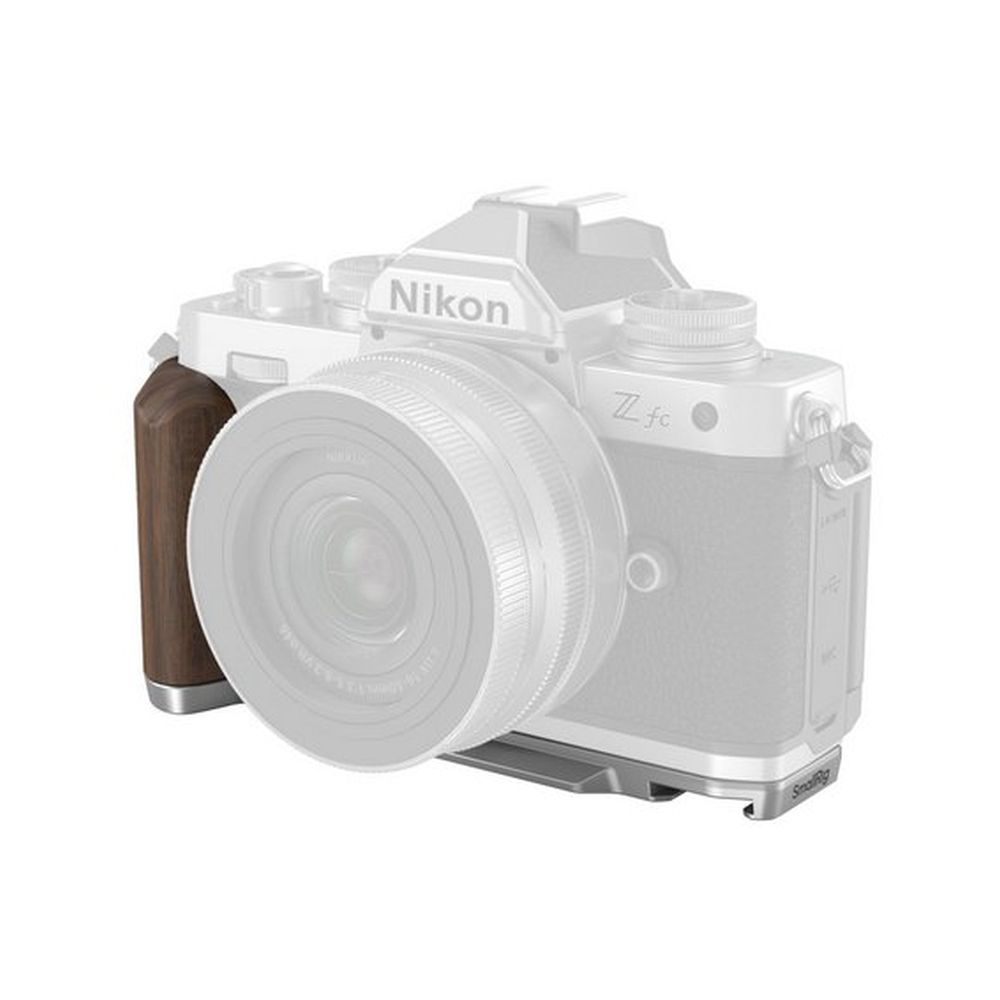 SmallRig 4803 Poignée en bois en forme de L pour Nikon Z fc, argenté