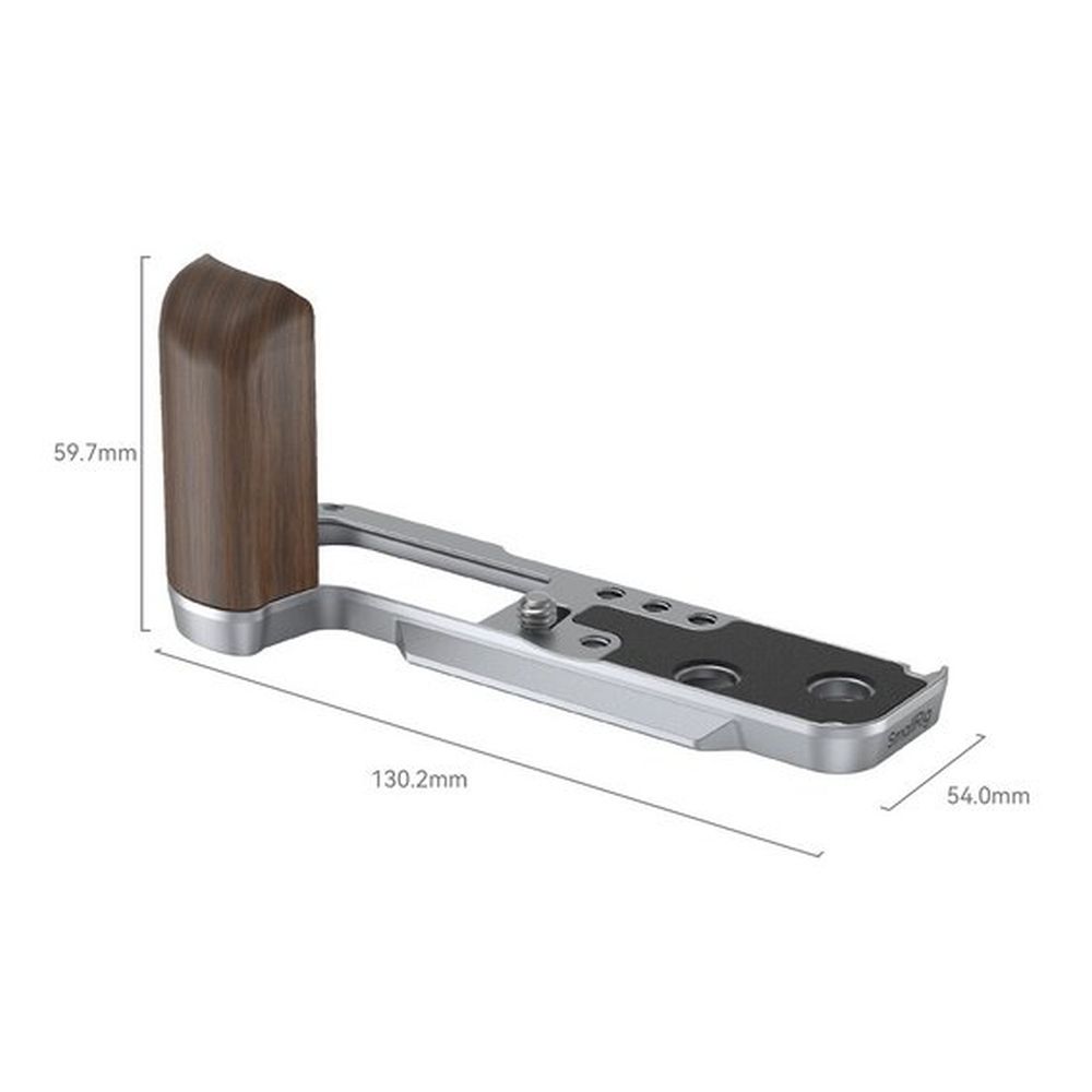 SmallRig 4804 L-förmiger Holzgriff für Fujifilm X100VI / X100V, silber