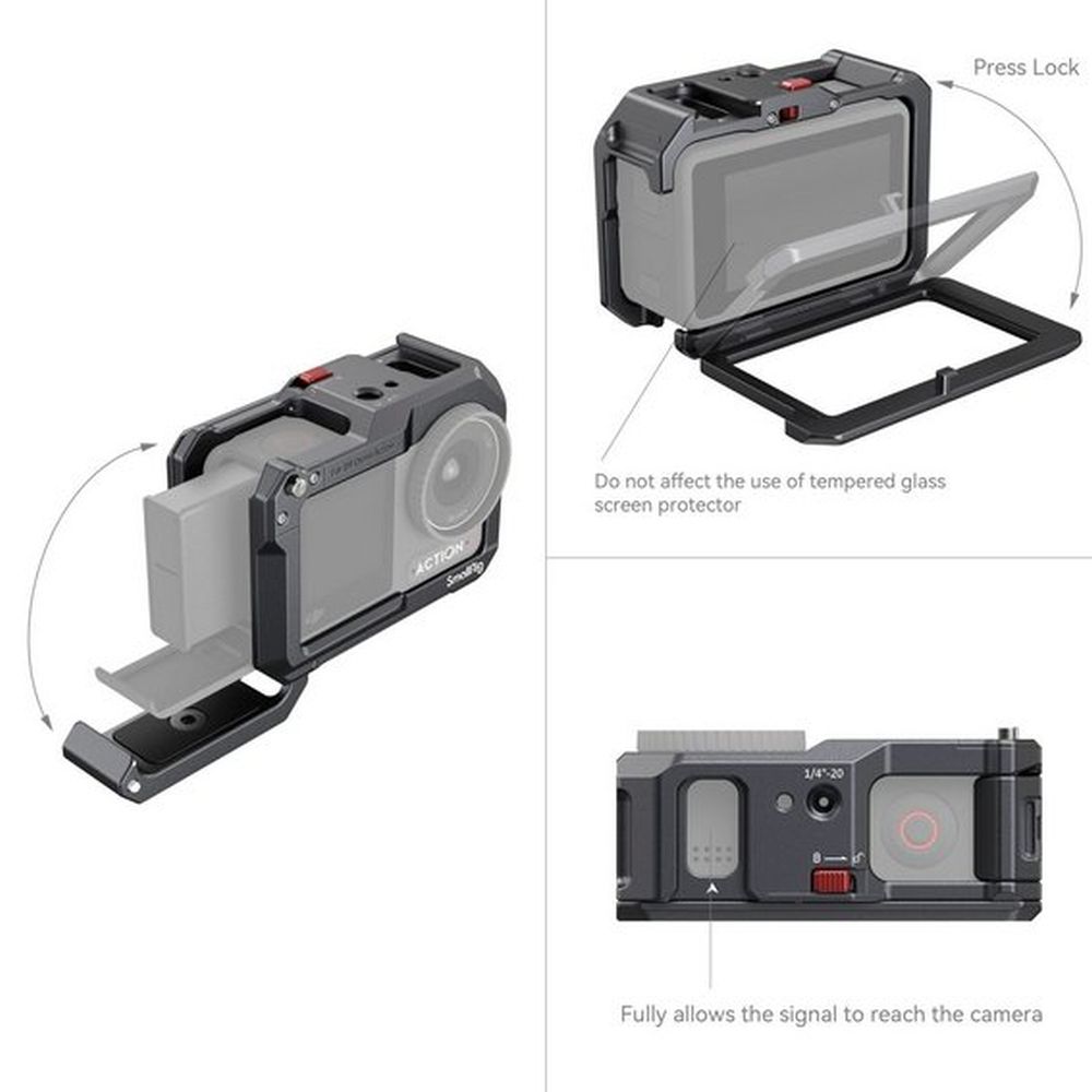SmallRig 4119C Cage pour DJI Osmo Action 3