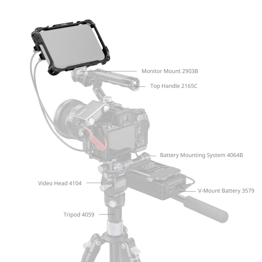 SmallRig 5030 Monitor Cage Kit für Atomos Shinobi II
