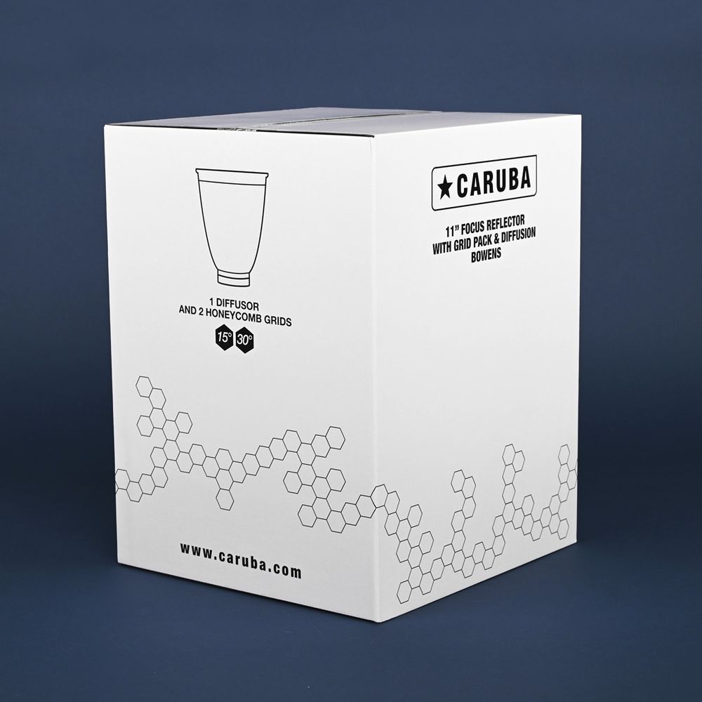 Caruba 11" Fokus-Reflektor mit Grid Pack (Bowens)