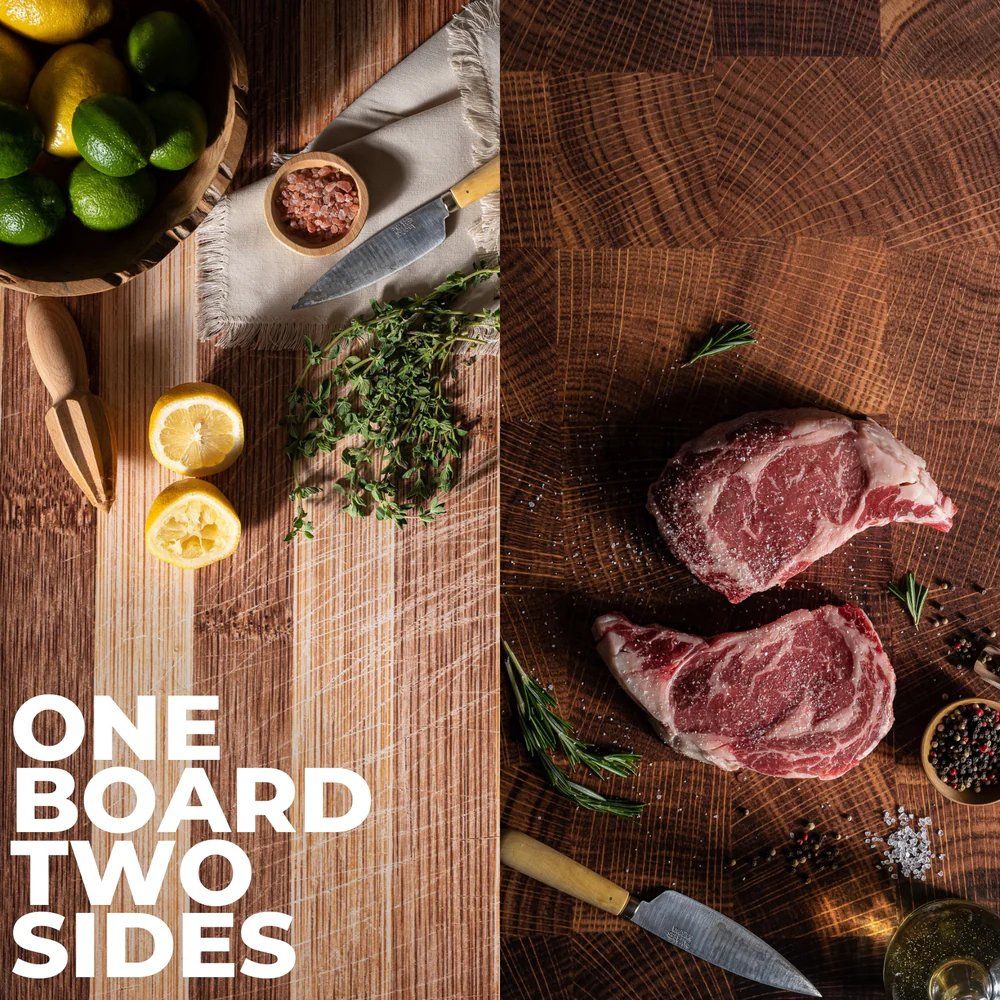 V-Flat Aged Cutting Board/Butchers Board